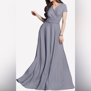 KOH KOH Women’s Floor Length Gown 3X XXXL Gray